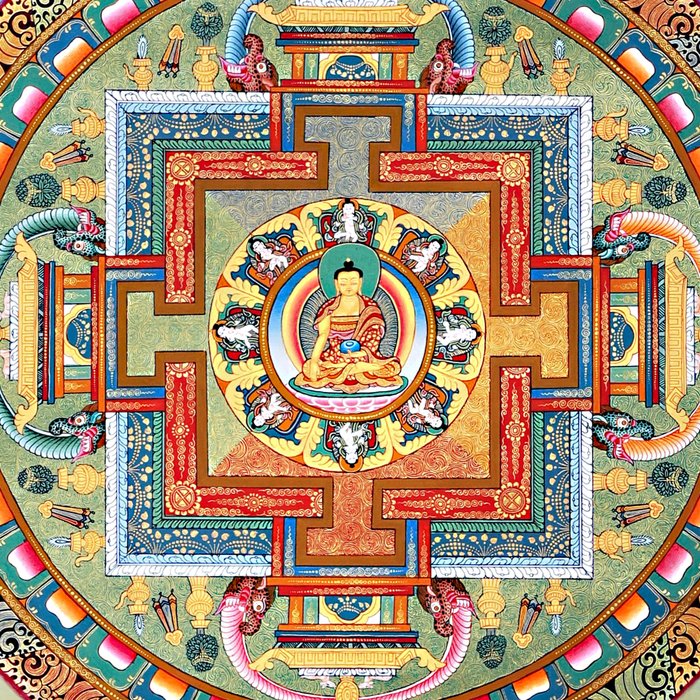 Tibetan Buddhist Vajrayana Teachings Thangka Coffee Mug Gallery Image 2