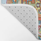 Tibetan Buddhist Vajrayana Teachings Thangka Bath Mat Gallery Image 2