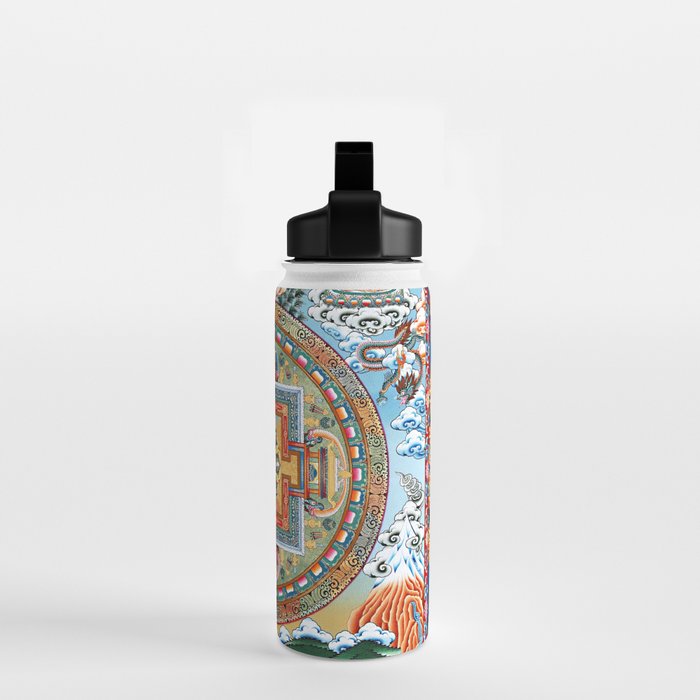 Tibetan Buddhist Vajrayana Teachings Thangka Water Bottle Gallery Image 2