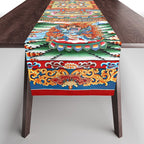 Tibetan Buddhist Vajrayana Teachings Thangka Table Runner Gallery Image 1