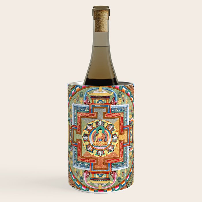 Tibetan Buddhist Vajrayana Teachings Thangka Wine Chiller Gallery Image 1