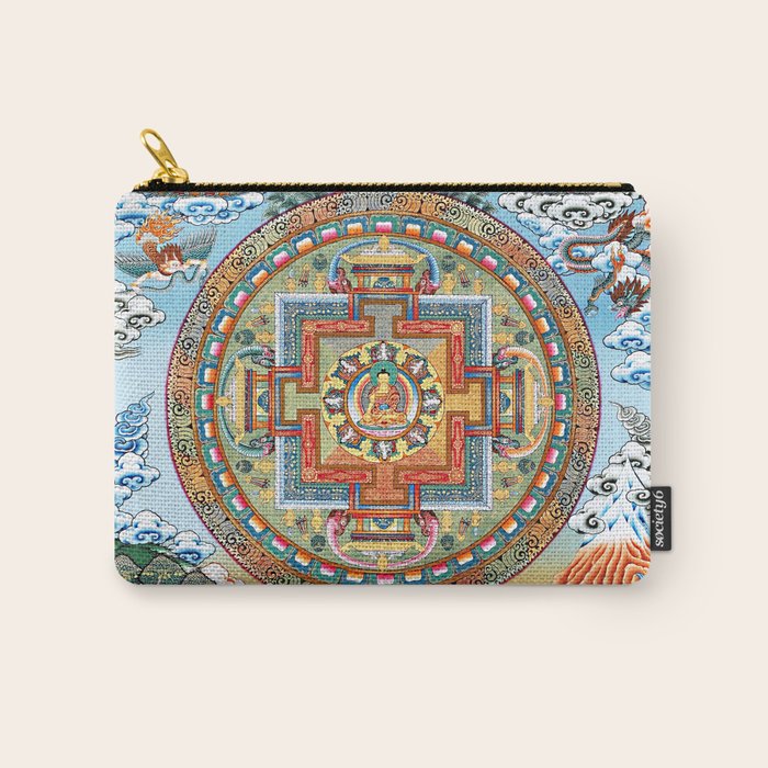 Tibetan Buddhist Vajrayana Teachings Thangka Carry All Pouch Gallery Image 1