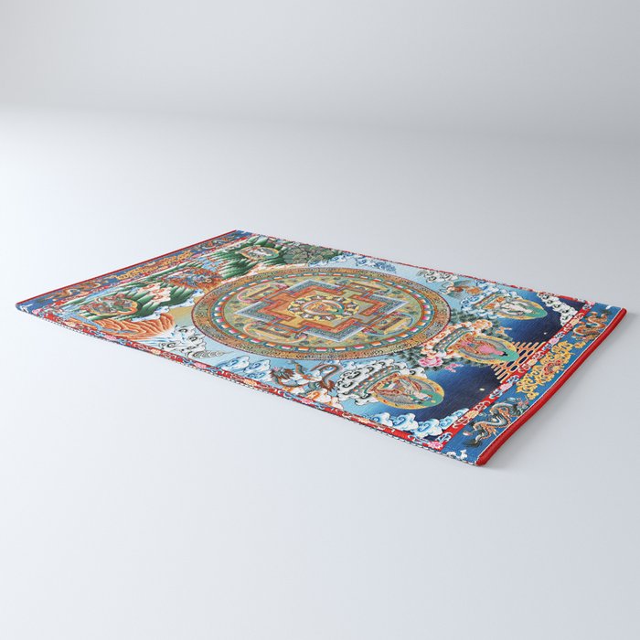 Tibetan Buddhist Vajrayana Teachings Thangka Rug Gallery Image 3