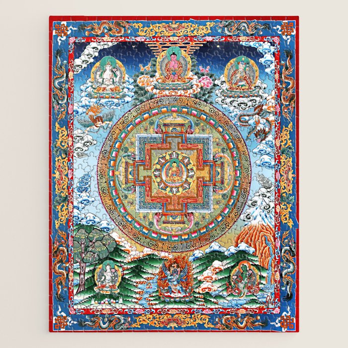 Tibetan Buddhist Vajrayana Teachings Thangka Jigsaw Puzzle Gallery Image 1