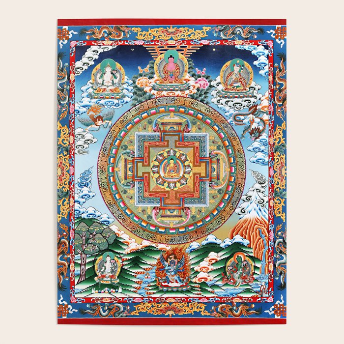 Tibetan Buddhist Vajrayana Teachings Thangka Poster Gallery Image 4
