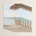 Summer Holiday Beach Photo | Aruba Island Ocean View Art Print | Caribbean Nature Travel Photography Wrapping Paper Gallery Image 3