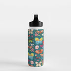 Cutie Butterfly Family - darkbg Water Bottle Gallery Image 3