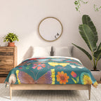 Cutie Butterfly Family - darkbg Comforter Gallery Image 3