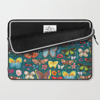 Cutie Butterfly Family - darkbg Laptop Sleeve Gallery Image 2