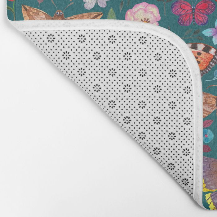 Cutie Butterfly Family - darkbg Bath Mat Gallery Image 2
