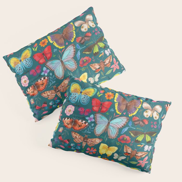 Cutie Butterfly Family - darkbg Pillow Sham Gallery Image 3