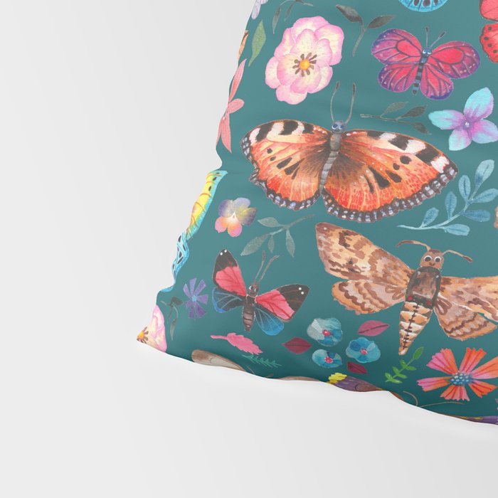Cutie Butterfly Family - darkbg Pillow Sham Gallery Image 4