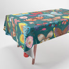 Cutie Butterfly Family - darkbg Tablecloth Gallery Image 1