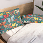 Cutie Butterfly Family - darkbg Pillow Sham Gallery Image 2