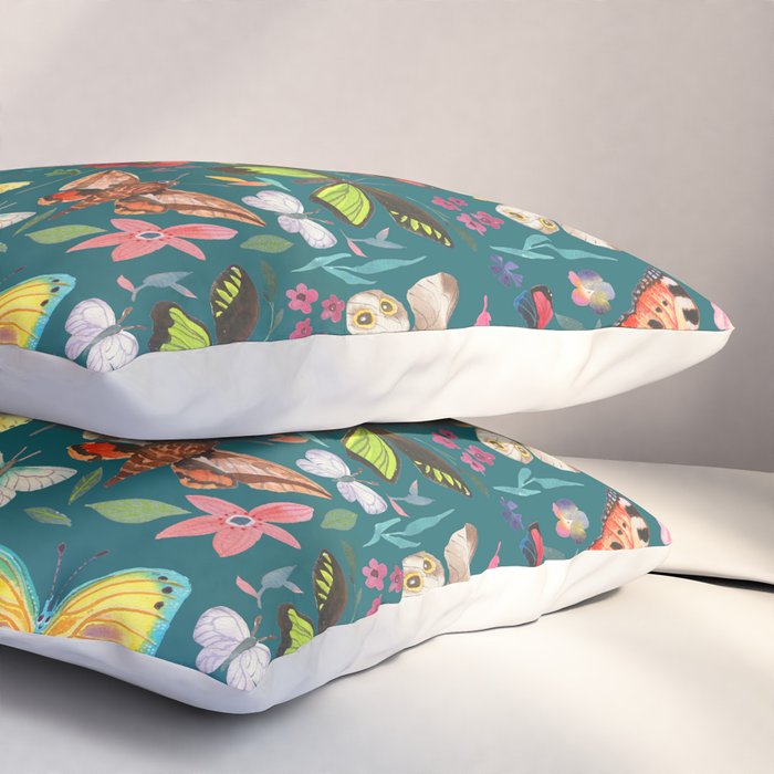 Cutie Butterfly Family - darkbg Pillow Sham Gallery Image 3