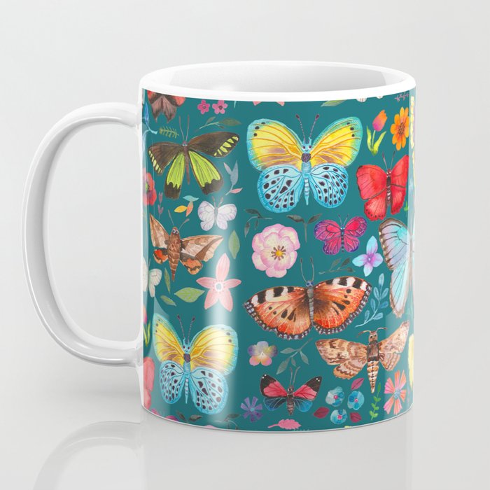 Cutie Butterfly Family - darkbg Coffee Mug Gallery Image 3