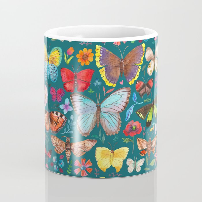 Cutie Butterfly Family - darkbg Coffee Mug Gallery Image 4