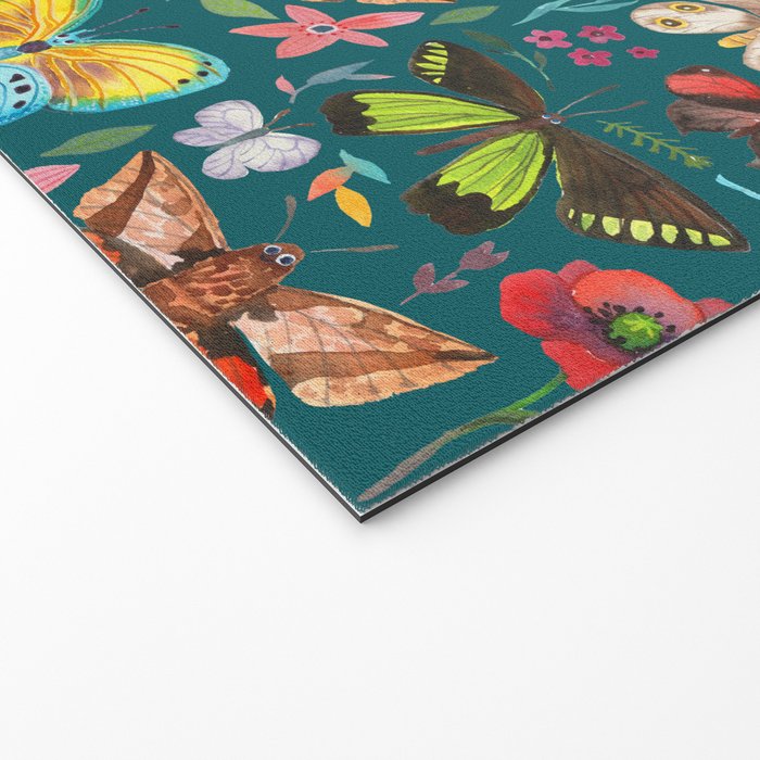 Cutie Butterfly Family - darkbg Welcome Mat Gallery Image 2
