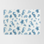 Sea Creatures | Light Blue Ocean Animals Rug Gallery Image 2