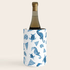 Sea Creatures | Light Blue Ocean Animals Wine Chiller Gallery Image 3