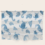 Sea Creatures | Light Blue Ocean Animals Wall Hanging Gallery Image 1