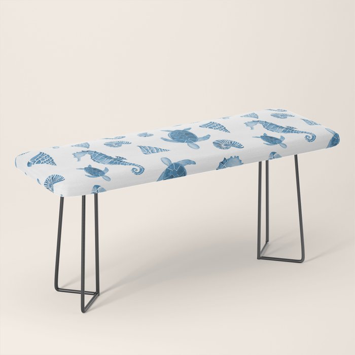 Sea Creatures | Light Blue Ocean Animals Bench Gallery Image 1
