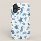 Sea Creatures | Light Blue Ocean Animals iPhone Case Gallery Image 1