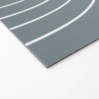 Minimal Arch XLVII Neutral Grey Blue Modern Geometric Lines Welcome Mat Gallery Image 2