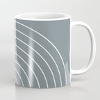 Minimal Arch XLVII Neutral Grey Blue Modern Geometric Lines Coffee Mug Gallery Image 1