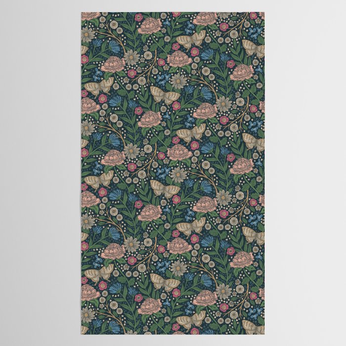 Heritage Wildflower Garden on Dark Blue Tablecloth Gallery Image 2