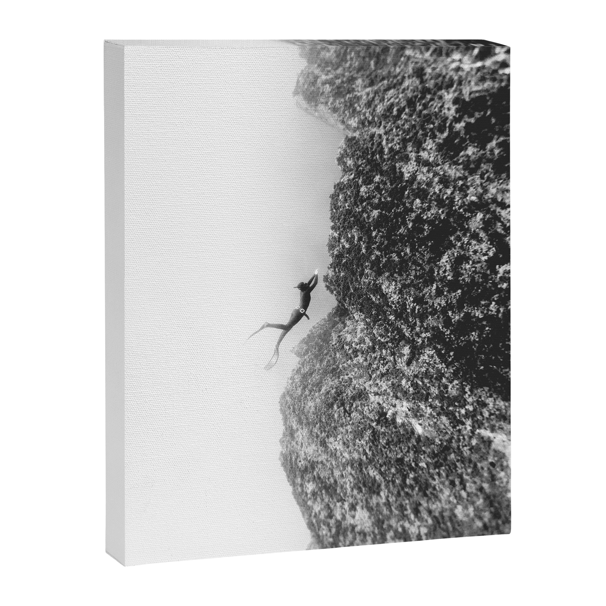 Freedive in the Mediterranean Sea Canvas Print Gallery Image 6