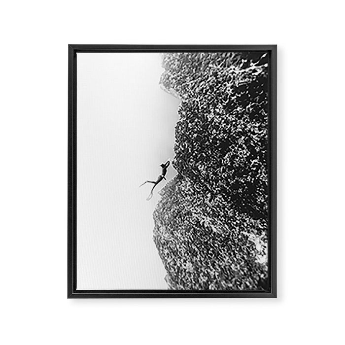 Freedive in the Mediterranean Sea Framed Canvas Print Gallery Image 1