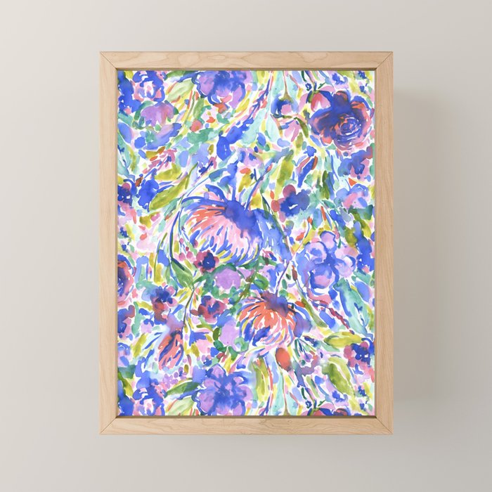 Maximal Floral Wild & Free Mini Art Print Gallery Image 1