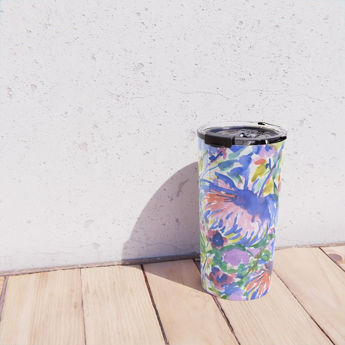 Maximal Floral Wild & Free Travel Mug Gallery Image 4