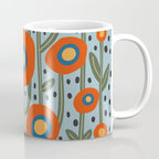 Flower Market Amsterdam, Modern Retro Flower Print Coffee Mug Gallery Image 1