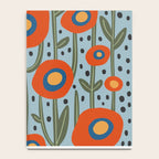 Flower Market Amsterdam, Modern Retro Flower Print Notebook Gallery Image 4