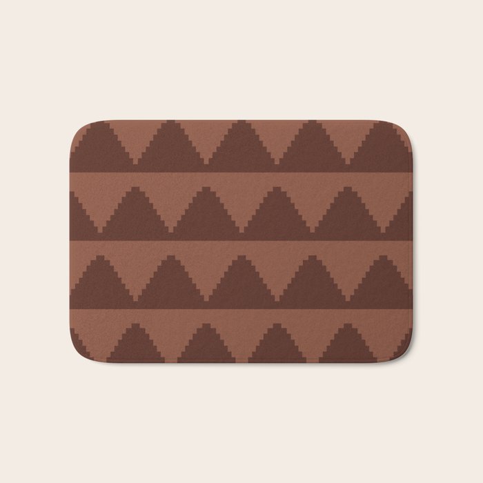 Geometric Pyramid Pattern XXXVIII Bath Mat Gallery Image 1