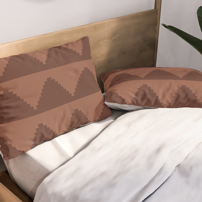 Geometric Pyramid Pattern XXXVIII Pillow Sham Gallery Image 2