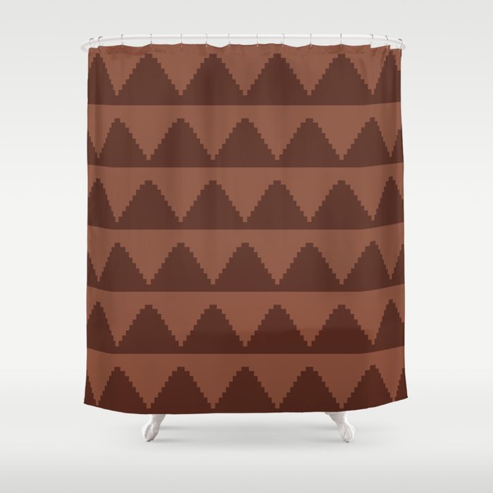 Geometric Pyramid Pattern XXXVIII Shower Curtain Gallery Image 1