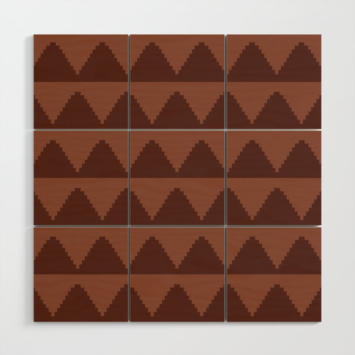 Geometric Pyramid Pattern XXXVIII Wood Wall Art Gallery Image 1
