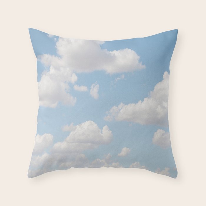 Daydream Clouds Throw Pillow Gallery Image 1
