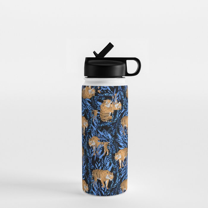 Tiger and leaf pattern Water Bottle Gallery Image 1