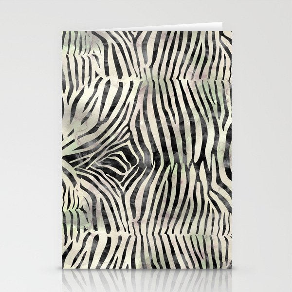 Zebra Print Stationery Card Gallery Image 1