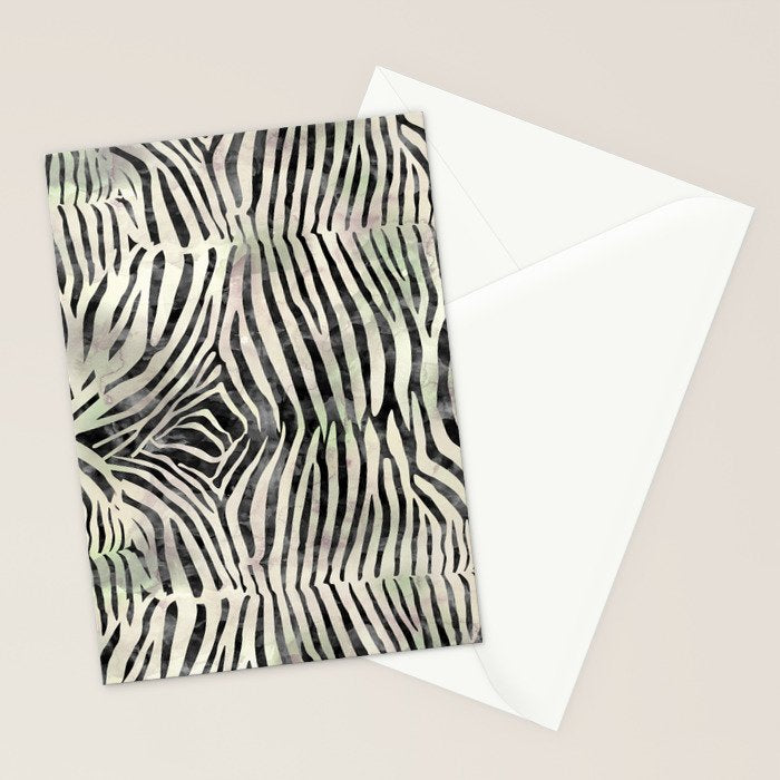 Zebra Print Stationery Card Gallery Image 2