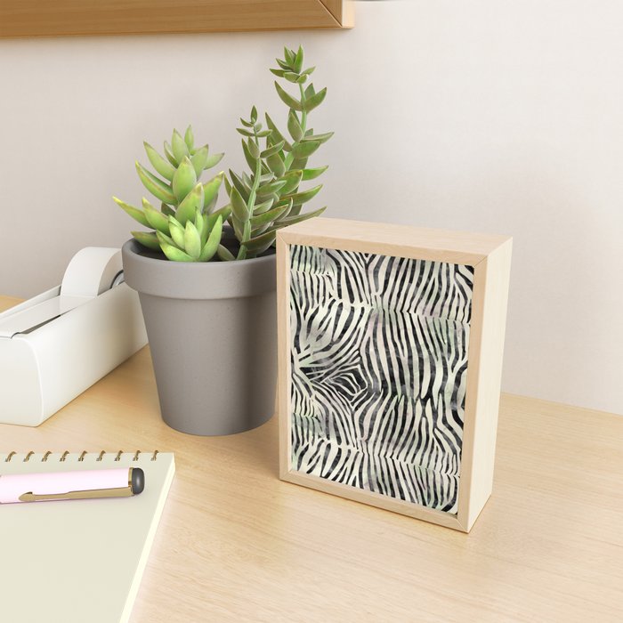 Zebra Print Mini Art Print Gallery Image 2