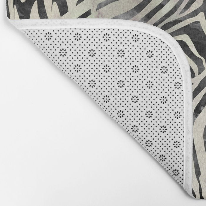 Zebra Print Bath Mat Gallery Image 2