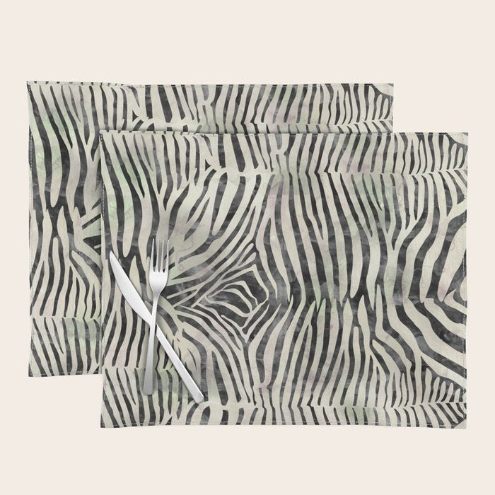 Zebra Print Placemat Gallery Image 1