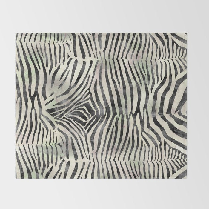 Zebra Print Throw Blanket Gallery Image 2