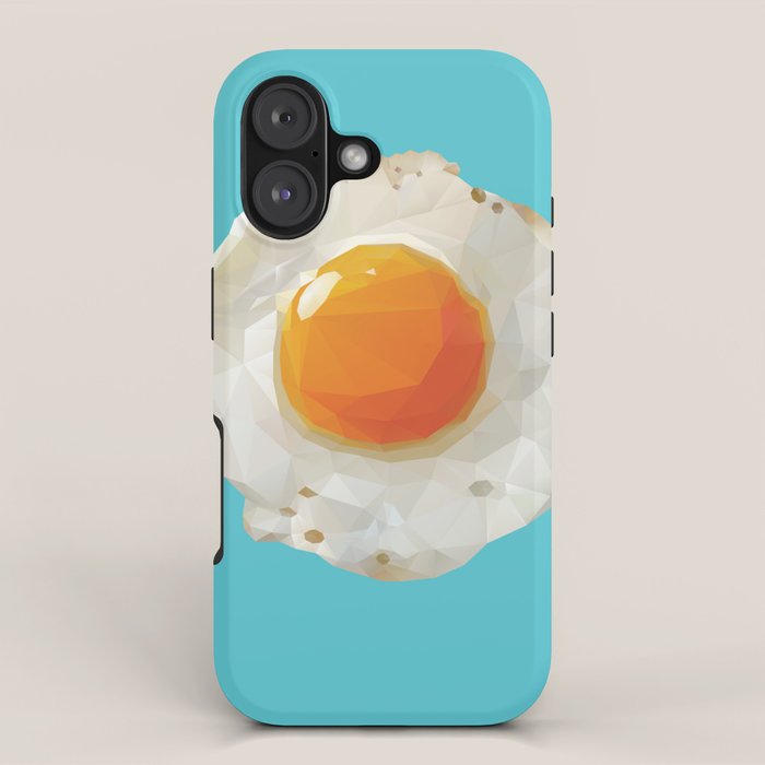 Fried Egg Polygon Art iPhone Case Gallery Image 1