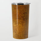 Vintage Gold Rust, Minimal Art Travel Mug Gallery Image 1